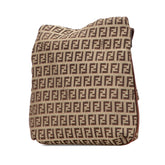 フェンディ ズッキーノ ショルダーバッグ 8BT075 ブラウン キャンバス レザー レディース FENDI 【中古】